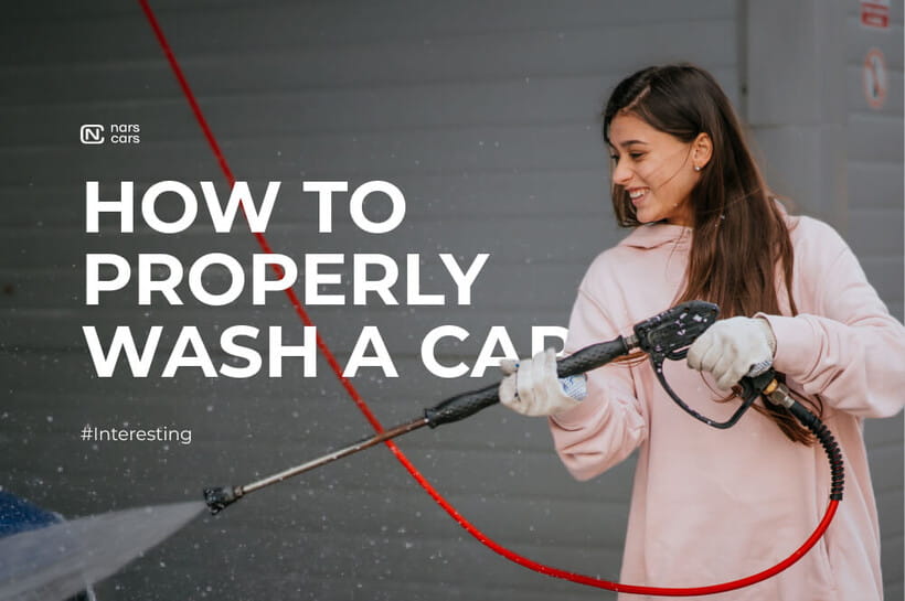 How to properly wash a car