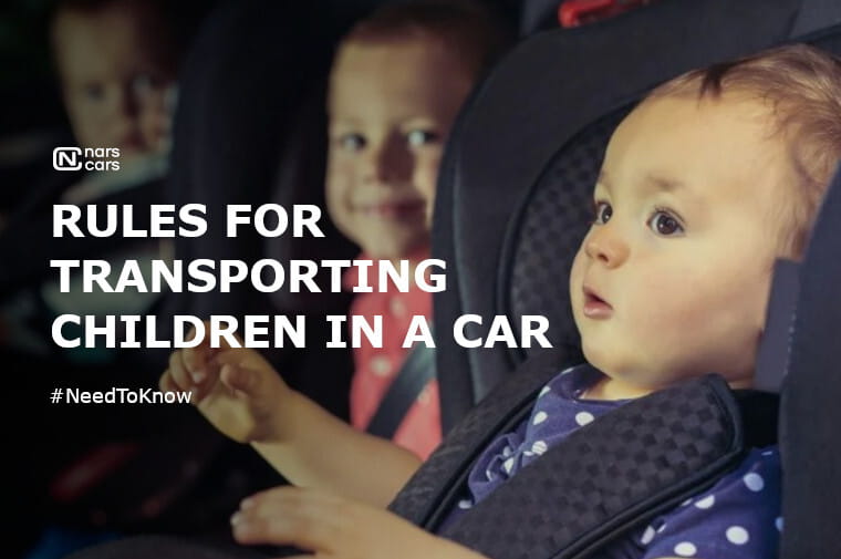 Rules for the carriage of children in cars