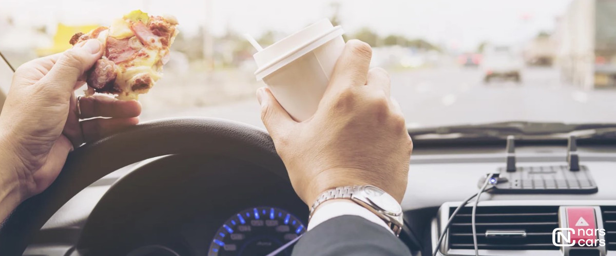 Eating while driving