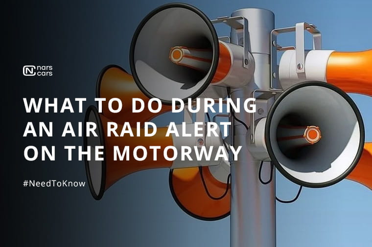 What to do during an air raid alert on the motorway: safety first