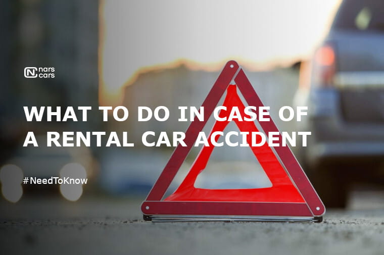 Traffic accident with a rented car, tips and actions in case of an emergency